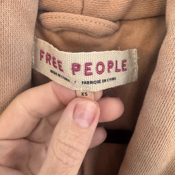 Free People Dolman Duvet Coat Tan- Like New - Picture 4 of 5